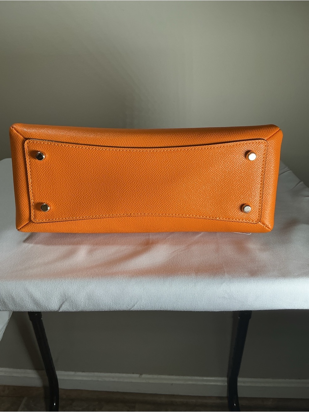 Coach Orange Leather Satchel - Picture 4 of 7